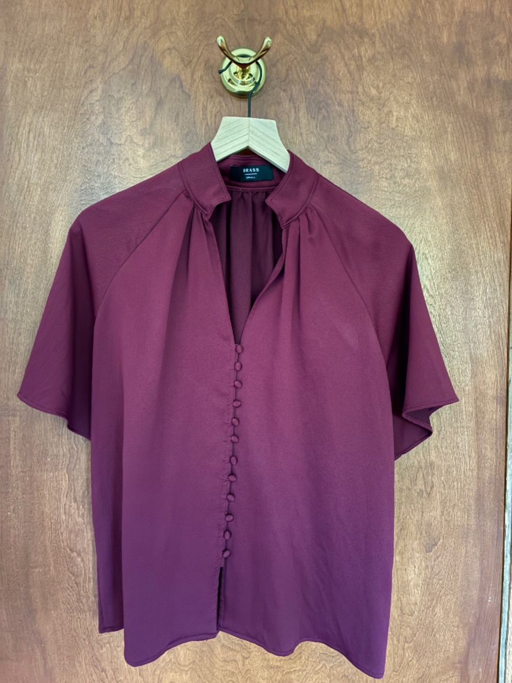 Brass Clothing blouse - wine, small